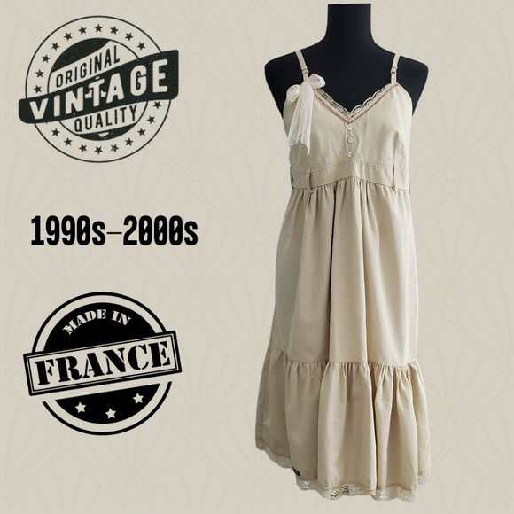 Vintage Dresses & Skirts - Vintage Parfums Sleeveless Dress Made in France